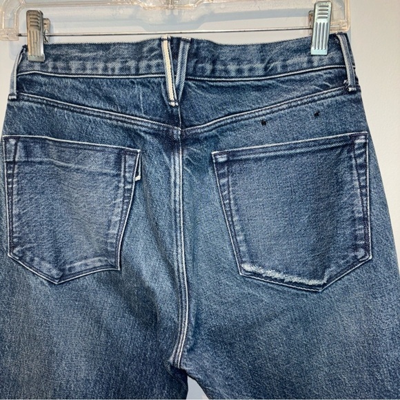 3x1 NYC Stella Selvedge Fringe Hem Jeans Button Fly Womens Size 25 boho chic - Picture 3 of 11